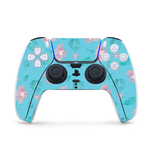 MightySkins Gaming Skin for PS5 / Playstation 5 Controller - Water Flowers | Protective Viny wrap | Easy to Apply and Change Style | Made in The USA