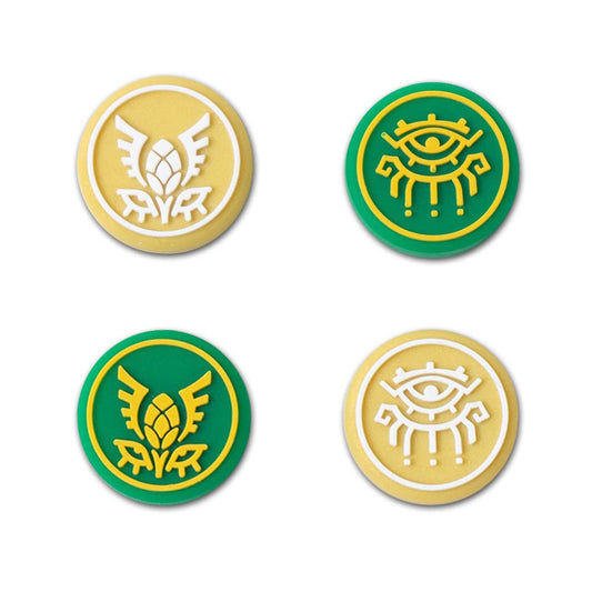 PERFECTSIGHT Switch Thumb Grips  Cute Badge Joystick Caps for Nintendo Switch  4 PCS Thumbstick Cover for Switch Lite/OLED  Analog Stick Button Cover for NS Joycon Controller (Totem)