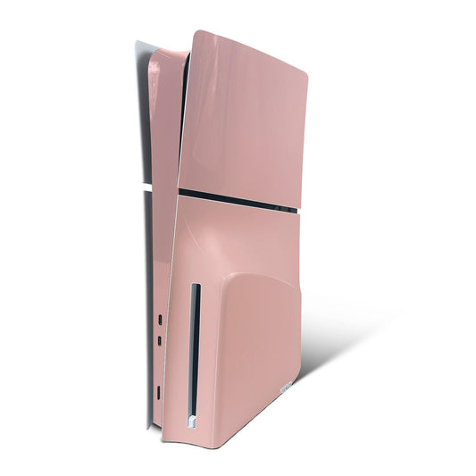 MightySkins Skin Compatible with PlayStation 5 Slim Disk Edition Console Only - Solid Blush | Protective  Durable  and Unique Vinyl Decal wrap Cover | Easy to Apply | Made in The USA