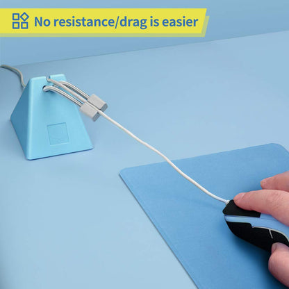 HOTLINEGAMES Mouse Bungee Cord Management System for Esports - Milk Blue