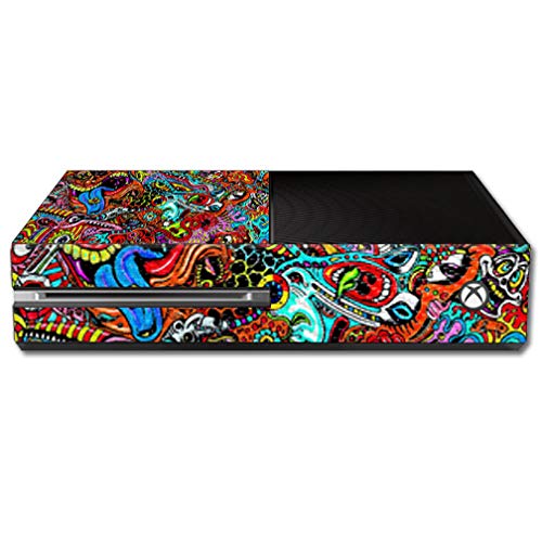 MightySkins Carbon Fiber Skin for Microsoft Xbox One - Acid Trippy | Protective  Durable Textured Carbon Fiber Finish | Easy to Apply  Remove  and Change Styles | Made in The USA
