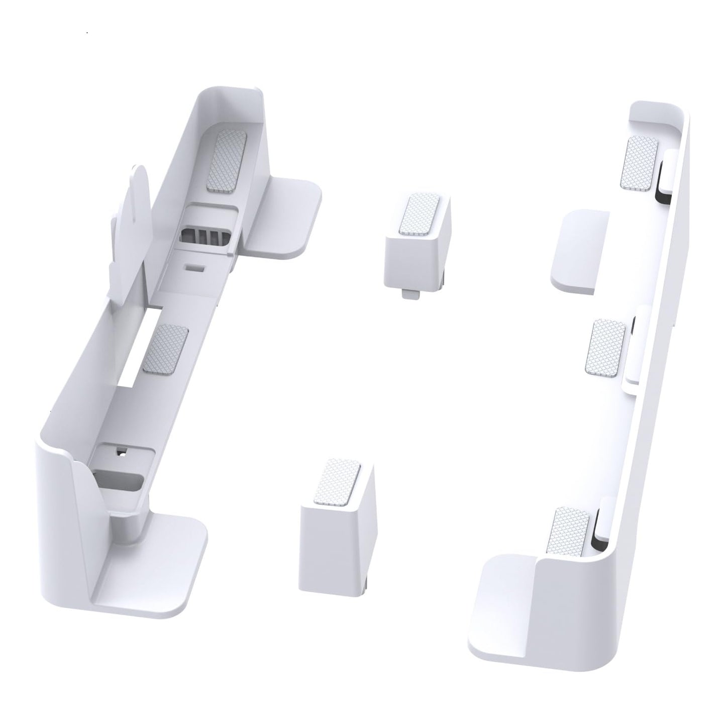 Nichnustarr Horizontal Stand for PS5 Slim/Pro, White Base Accessories for Disc & Digital Editions