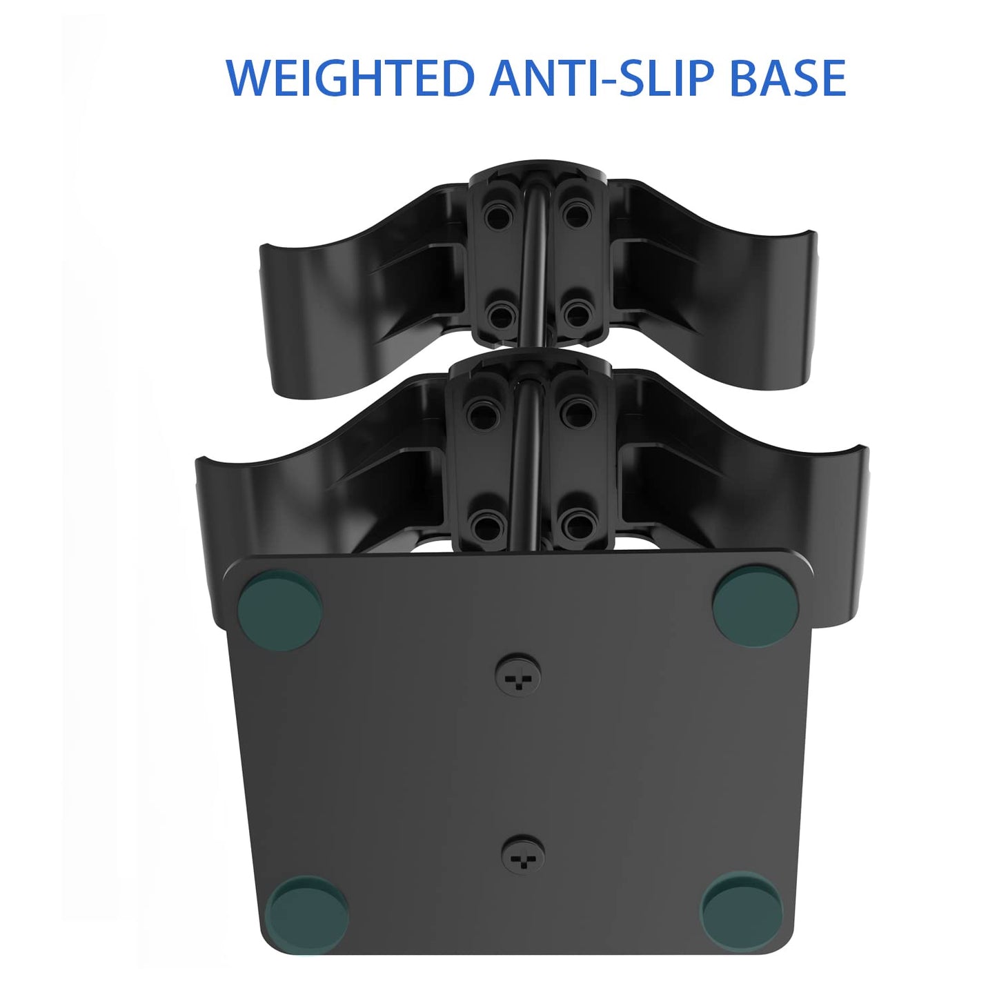 Monzlteck Desktop Controller Holder for PS4/PS5/Xbox ONE/Switch Pro, Metal, Black, Gaming Accessories