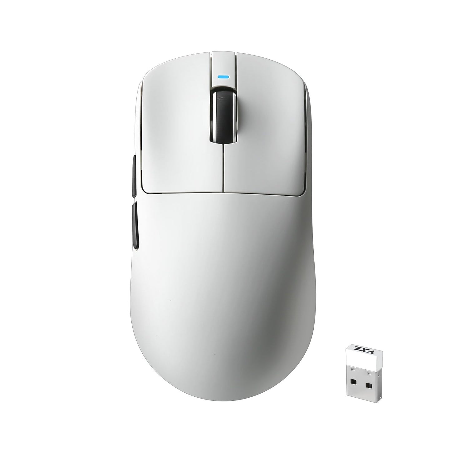 MIKIBY R1 SE+ Wireless Gaming Mouse  18000 DPI  High-Precision PAW3395 SE Sensor 55g Lightweight Tri-Mode 2.4G/BT5.0/USB-C Gaming Mouse  Programmable Ergonomic Mice Suitable for Laptops/PC/Mac (White)