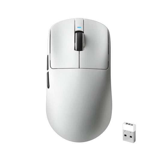 MIKIBY R1 SE+ Wireless Gaming Mouse  18000 DPI  High-Precision PAW3395 SE Sensor 55g Lightweight Tri-Mode 2.4G/BT5.0/USB-C Gaming Mouse  Programmable Ergonomic Mice Suitable for Laptops/PC/Mac (White)