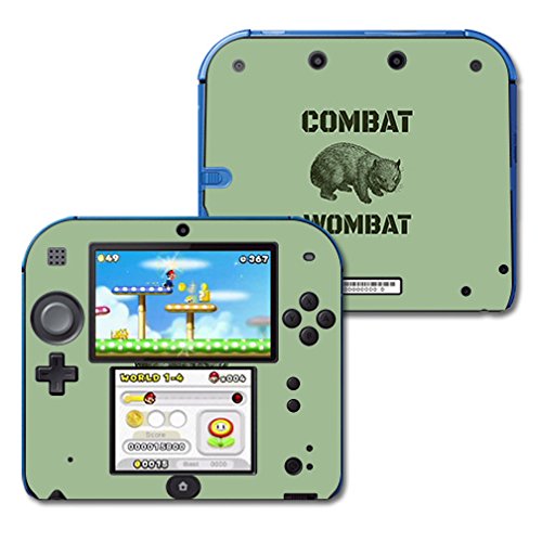 MIGHTY SKINS Nintendo 2DS Skin - Combat Wombat Vinyl Decal, Durable & Protective Cover, Easy to Apply/Remove, Made in The USA