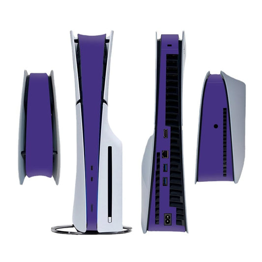Side Sticker for PS5 Slim Disc Console Centre Skin Console Skin Decal Vinyl Decal (Dark Purple)