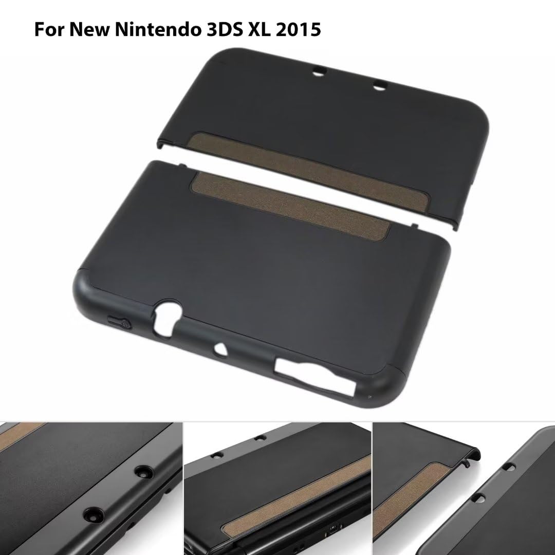 BLUE ELF Black Shockproof Case Cover for New Nintendo 3DS LL XL 2015 - Hard Shell Skin