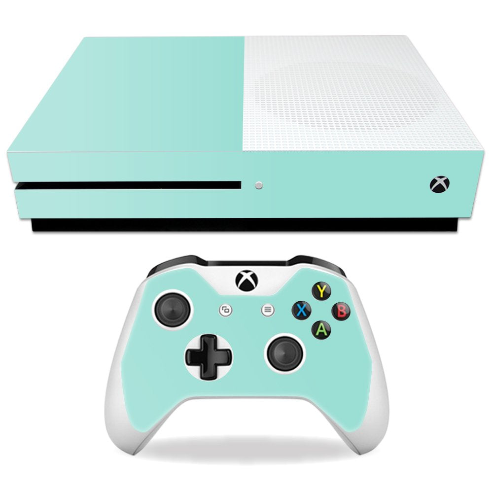 MIGHTY SKINS Xbox One S Skin - Solid Seafoam Vinyl Decal Wrap - Durable & Easy to Apply - Model MIXBONES-Solid Seafoam