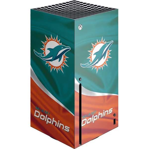 Skinit Decal Gaming Skin Compatible with Xbox Series X Console - Officially Licensed NFL Miami Dolphins Design