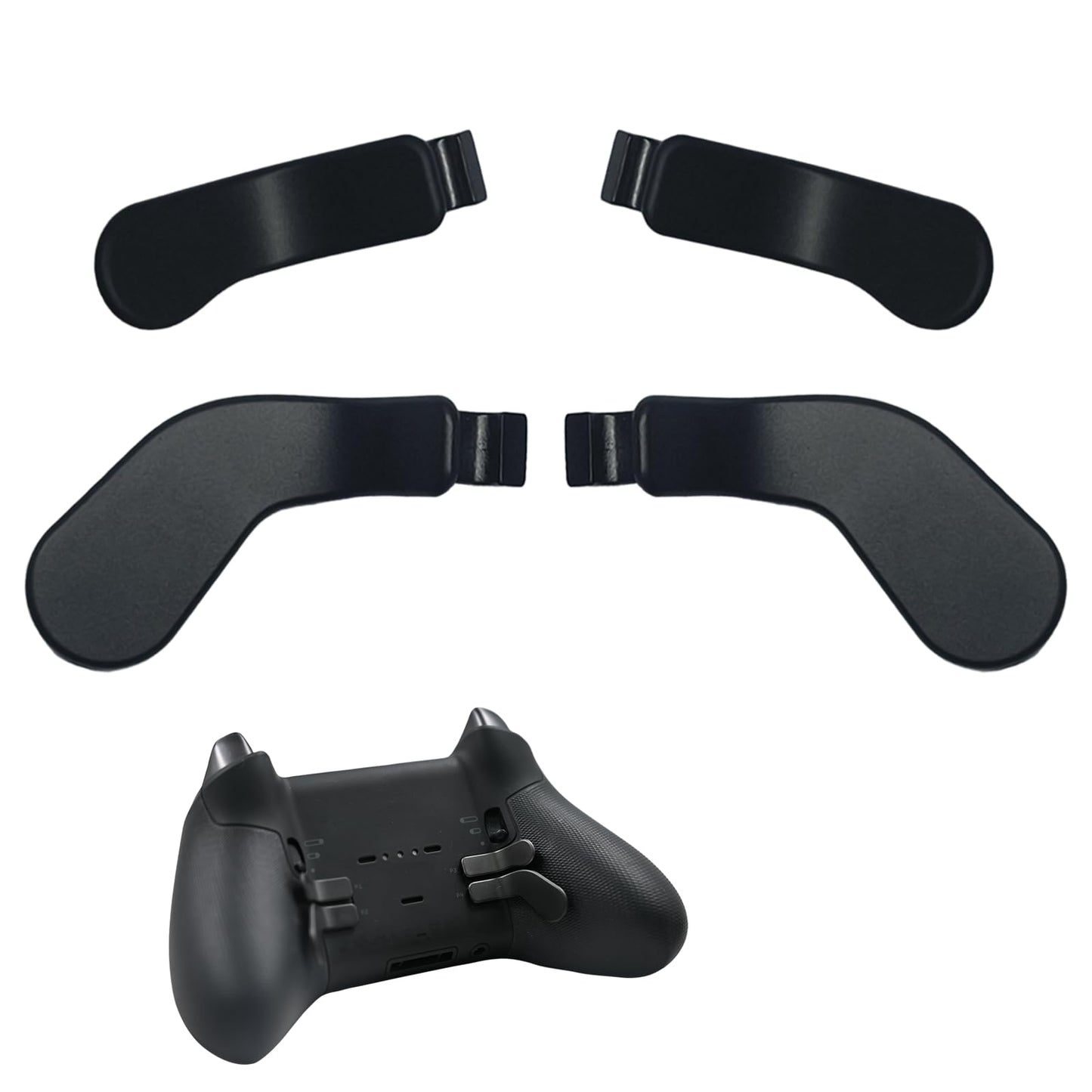4 Pack Elite Controller Paddles for Xbox One Elite Series 2 Controller Elite Series 2 Core Controller Metal Paddles Back Hair Trigger Locks Replacement Accessories for Xbox Elite 2 Core/Elite Controller Series 2(Black) [video game]
