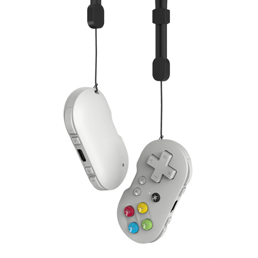 CRKD Collectible Keychain Controller for Nintendo Switch, PC, Mac - Mini, PAL Grey, Model 24-AT