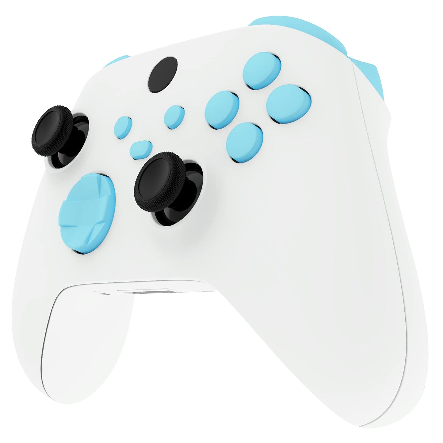 eXtremeRate No Letter Imprint Custom Full Set Buttons for Xbox Series X & S Controller  Replacement Accessories Bumpers Triggers Dpad ABXY Keys Parts for Xbox Core Wireless Controller - Heaven Blue