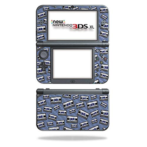 MightySkins Carbon Fiber Skin for Nintendo New 3DS XL (2015) - Tape 13 | Protective  Durable Textured Carbon Fiber Finish | Easy to Apply  Remove  and Change Styles | Made in The USA
