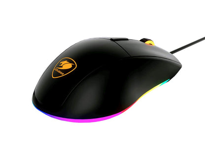 COUGAR Minos XT Gaming Mouse - 4000 DPI Optical Sensor, RGB Lighting, Black