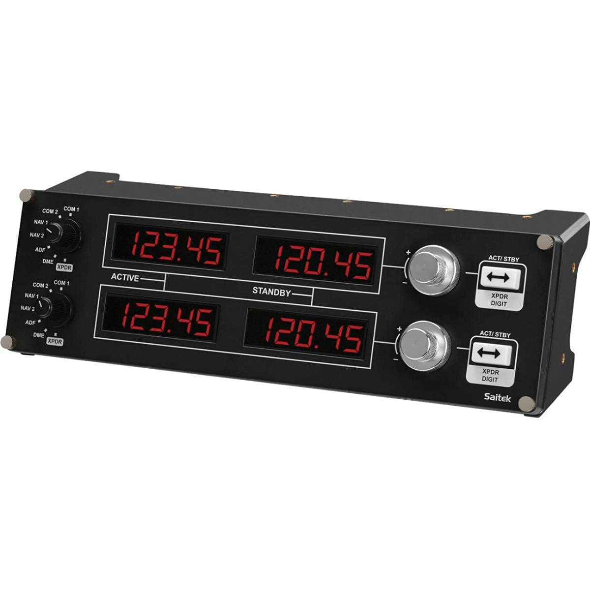 Logitech G Pro Flight Radio Panel - USB, Metal, Black, Model 945-000029