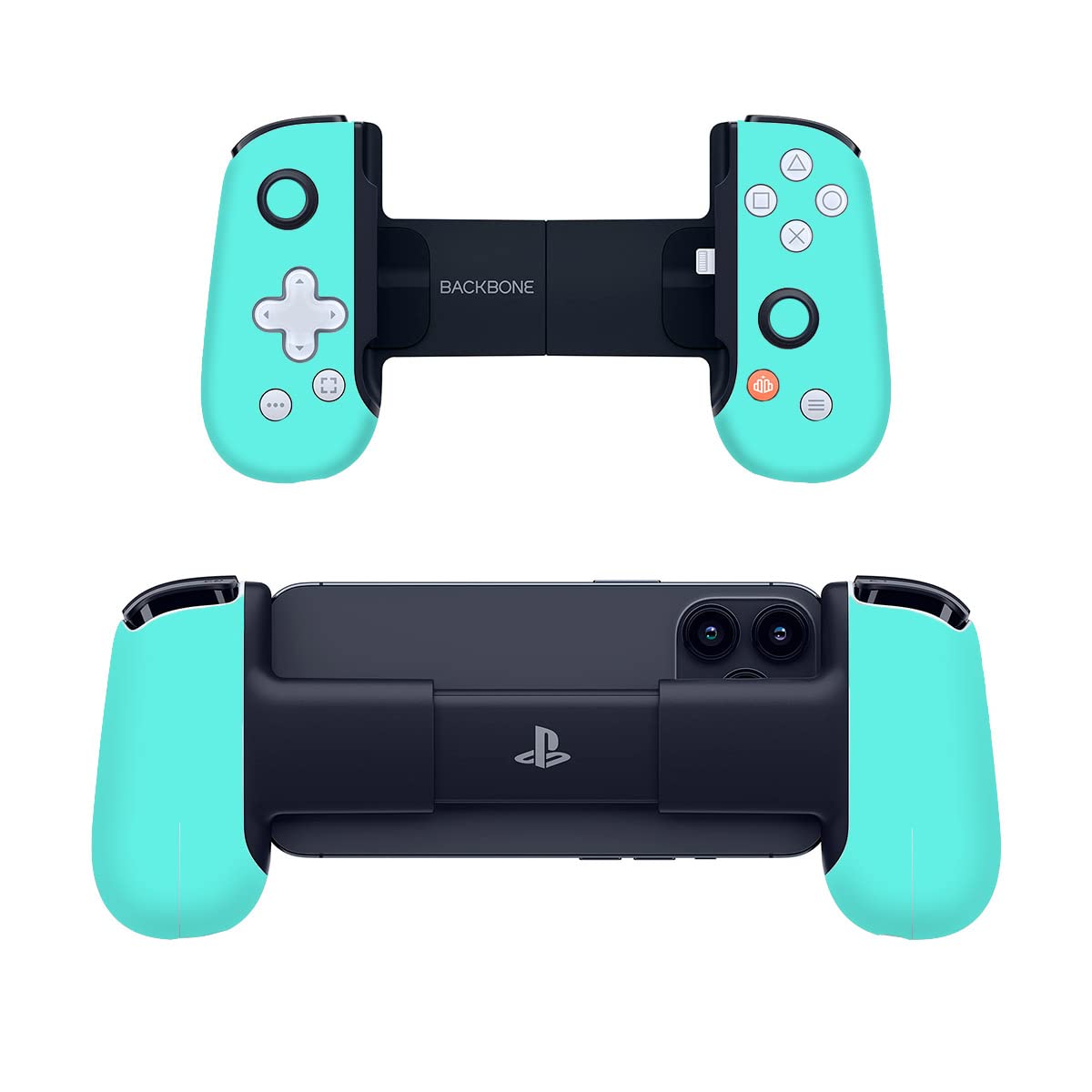 SopiGuard Sticker Skin for Backbone One Controller Full Body Wrap (Satin Turquoise Blue)
