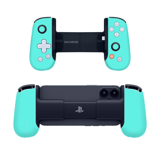 SopiGuard Sticker Skin for Backbone One Controller Full Body Wrap (Satin Turquoise Blue)