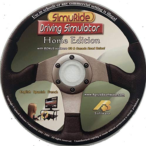 SimuRide Driving Simulation & Road Rules Test Prep - 2021 Home Edition Interactive DVD, Model Sim HE 2013