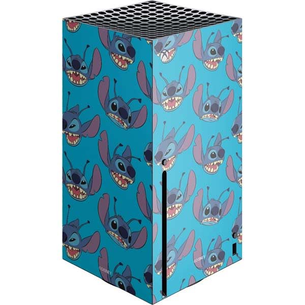 Skinit Decal Gaming Skin Compatible with Xbox Series X Console - Officially Licensed Disney Lilo and Stitch Face Expression Pattern Design