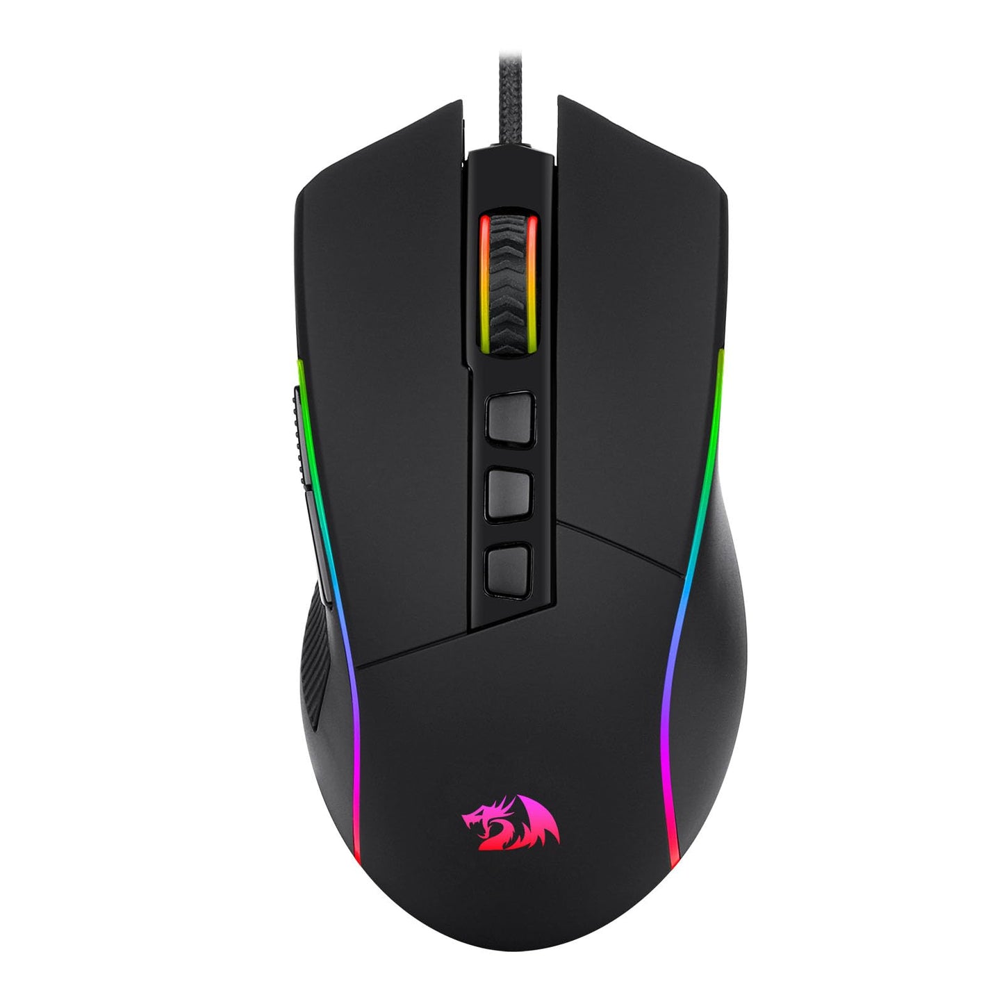 Redragon M812-RGB Wired Gaming Mouse, 16,000 DPI, RGB, Ergonomic, Black