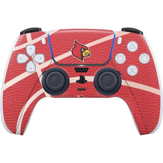Skinit Decal Gaming Skin Compatible with PS5 Controller - Officially Licensed University of Louisville Red Basketball Design