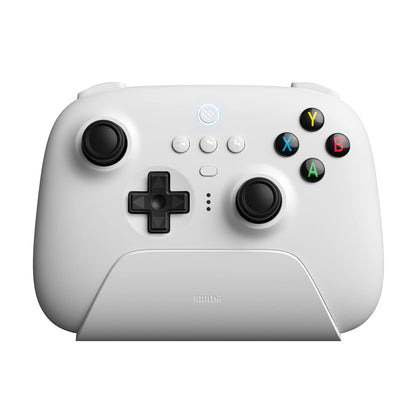 8Bitdo 2.4G Wireless Controller with Charging Dock for Windows, Android & Raspberry Pi - White (Model: 6922621502494)