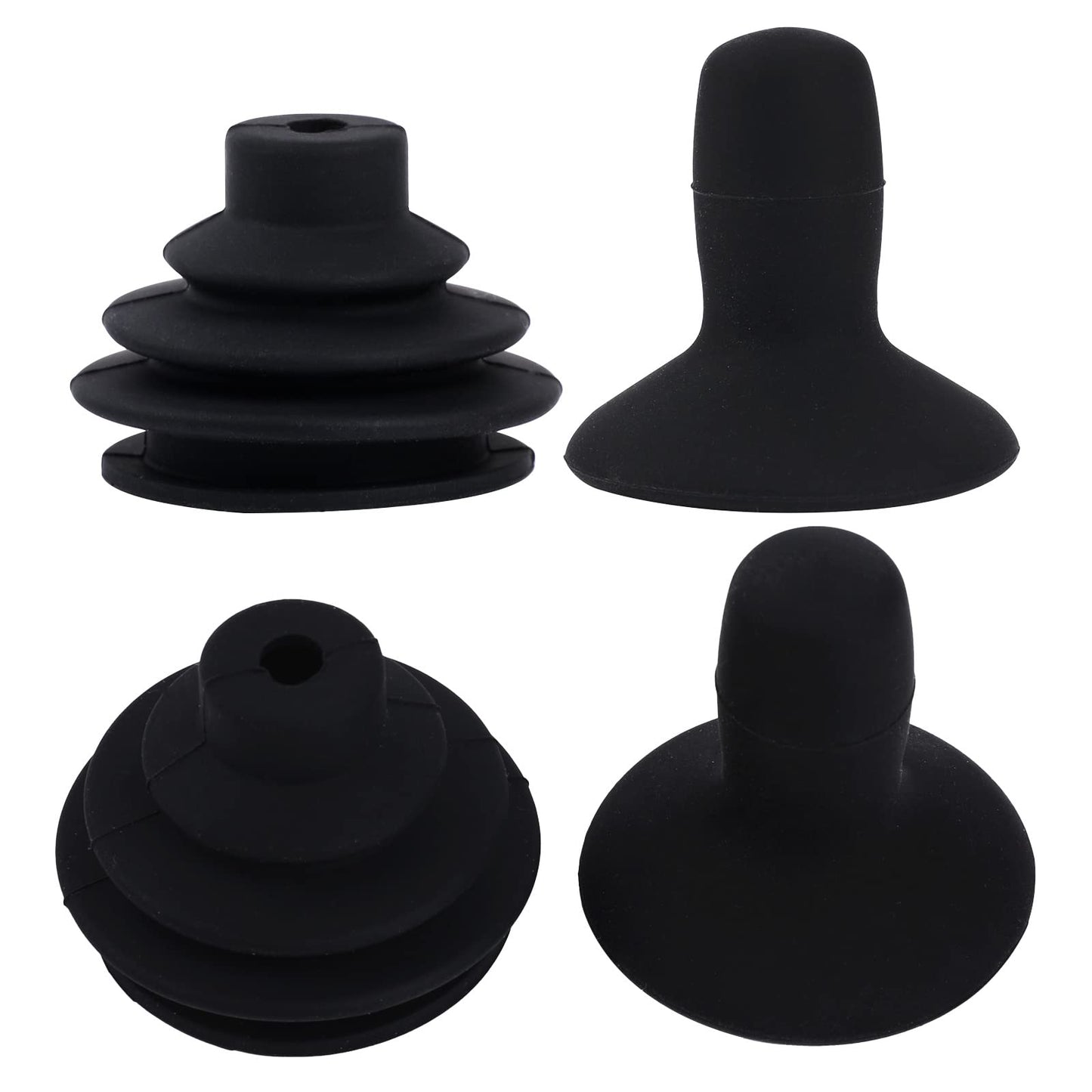 Sliverdew Electric Wheelchair Joystick Controller Knob - 4 Pcs Black Mobility Aid Joystick Button Cap for Powerchair Parts