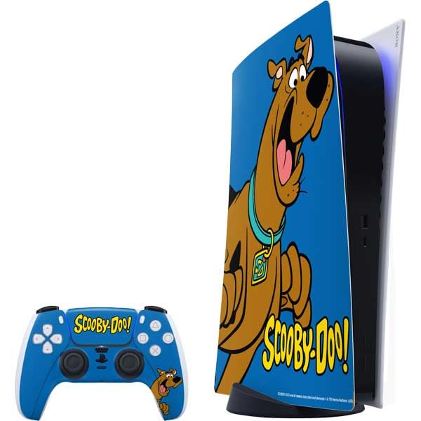 Skinit Decal Gaming Skin Compatible with PS5 Bundle - Officially Licensed Scooby Doo Scooby-Doo Design