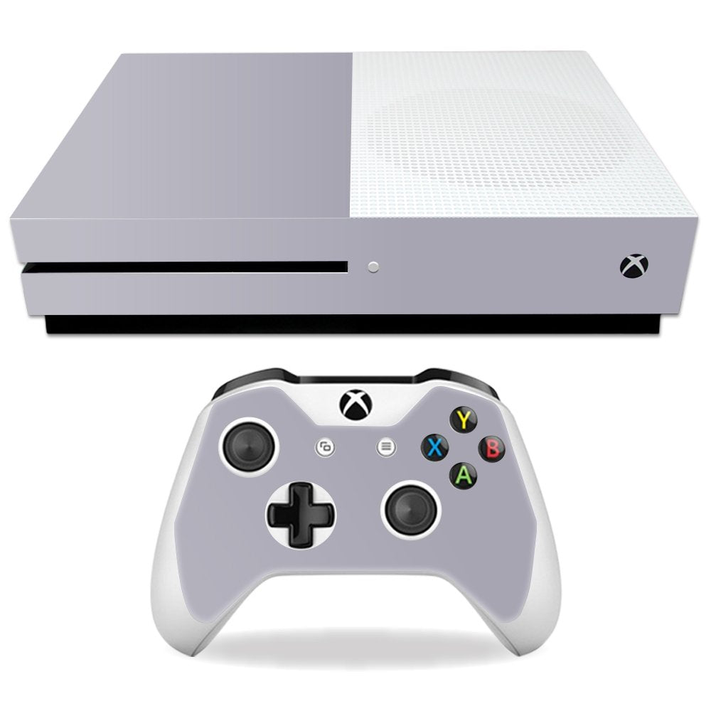 MIGHTY SKINS Xbox One S Skin - Solid Gray Vinyl Decal Wrap, Durable & Unique, Easy to Apply, Made in the USA, Model MIXBONES-Solid Gray