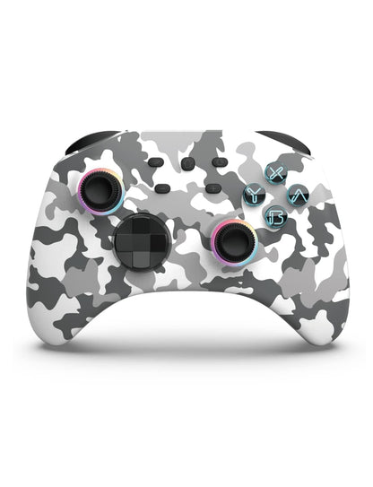 SIMGAL Wireless Switch Controller - RGB, Motion Control, Vibration, Turbo - Compatible with Switch/Switch Lite/OLED, Camo