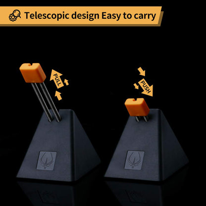 Hotline Games Mouse Bungee - Cord Management System for Esports, Black-Orange, Durable Rubber Design