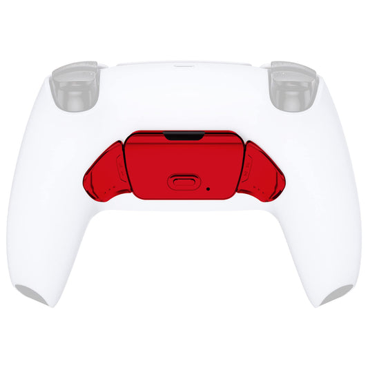 Chrome Red Replacement Redesigned K1 K2 Back Button Housing Shell for PS5 Controller eXtremerate Rise Remap Kit - Controller & Rise Remap Board NOT Included