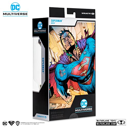 BANDAI DC Multiverse Superman Hush Action Figure - 7 Inch, Multicolored, Model TM15554, Gold Label Variant