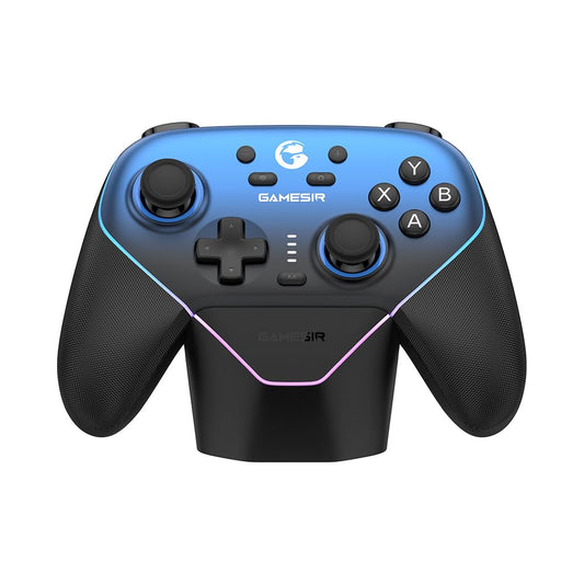 GameSir Super Nova Wireless Gaming Controller for PC/Switch/Switch 2/iOS/Android  1000Hz Polling Rate  Hall Effect Stick & Trigger  Rubberized Grips  RGB Lighting  1000mAh - Blue