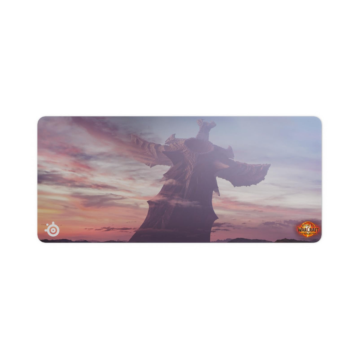 SteelSeries QcK Gaming Mousepad - World of Warcraft Edition - Includes In-Game Item - XXL Thick Cloth - Sized to Cover Desks - Peak Tracking and Stability - Optimized For Gaming Sensors