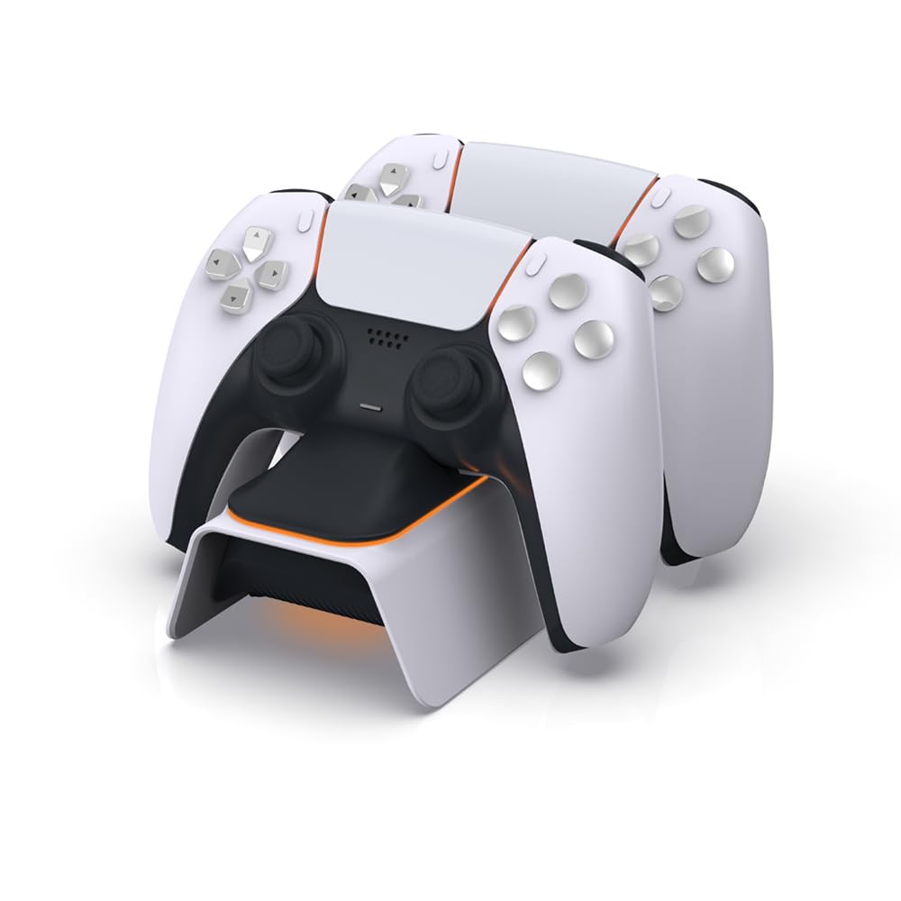 Dobe - PS5 Charging Station, Controller Charger for PlayStation 5 Dualsense wirless Remote, 2 Charge Dock (TP5-0521E)