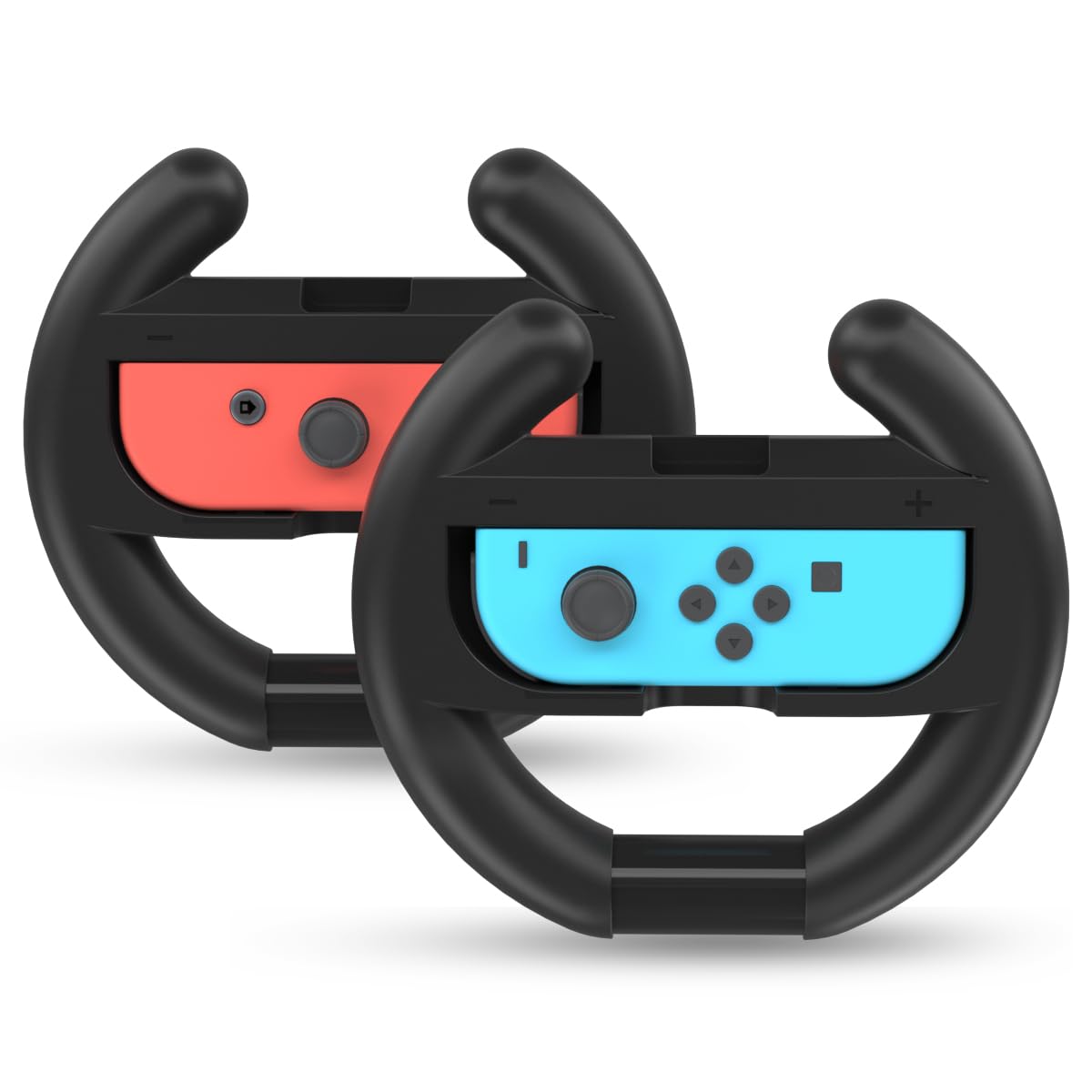 NALENSY Switch Steering Wheel for Nintendo Switch Joy Con Controller  Switch Racing Wheel Grip Fit Mario Kart 8 Deluxe for Switch OLED Joy Con  2 Pack Switch Mario Kart Steering Wheel
