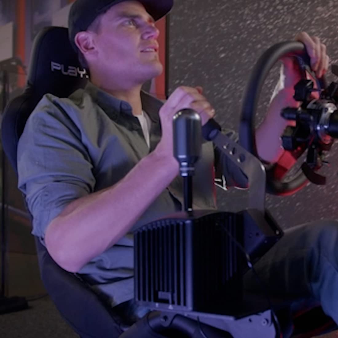 Playseat® Trophy Gearshift & Handbrake Holder - Metal, One-Size, Black, Model R.AC.00184