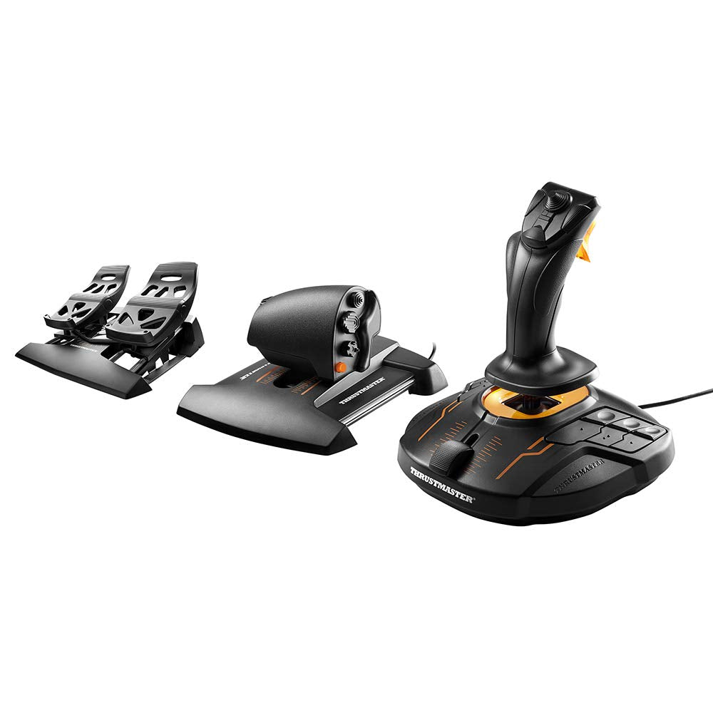 Thrustmaster USB T16000M FCS Flight Pack - Joystick  Throttle and Rudder Pedals for PC Windows