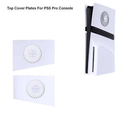 Generic Upper Cover Plates for PS5 Pro Console - White Cooling Dust-Proof Faceplate, 24x18x4.5cm