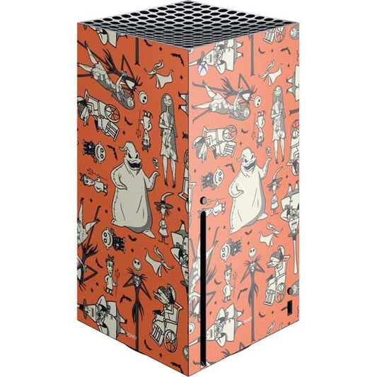 Skinit Decal Gaming Skin Compatible with Xbox Series X Console - Officially Licensed Disney The Nightmare Before Christmas Character Pattern Print Design