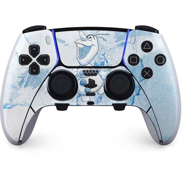 Skinit Decal Gaming Skin Compatible with PS5 DualSense Edge Pro Controller - Officially Licensed Disney Frozen Frozen Olaf Art Design