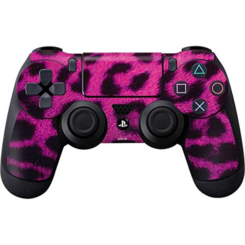 Skinit Decal Gaming Skin Compatible with PS4 Controller - Pink Leopard Spots Design