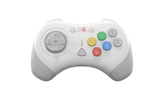Retro Fighters D6 Wireless Controller for Switch/PC/Dreamcast - White, Model 850046080357