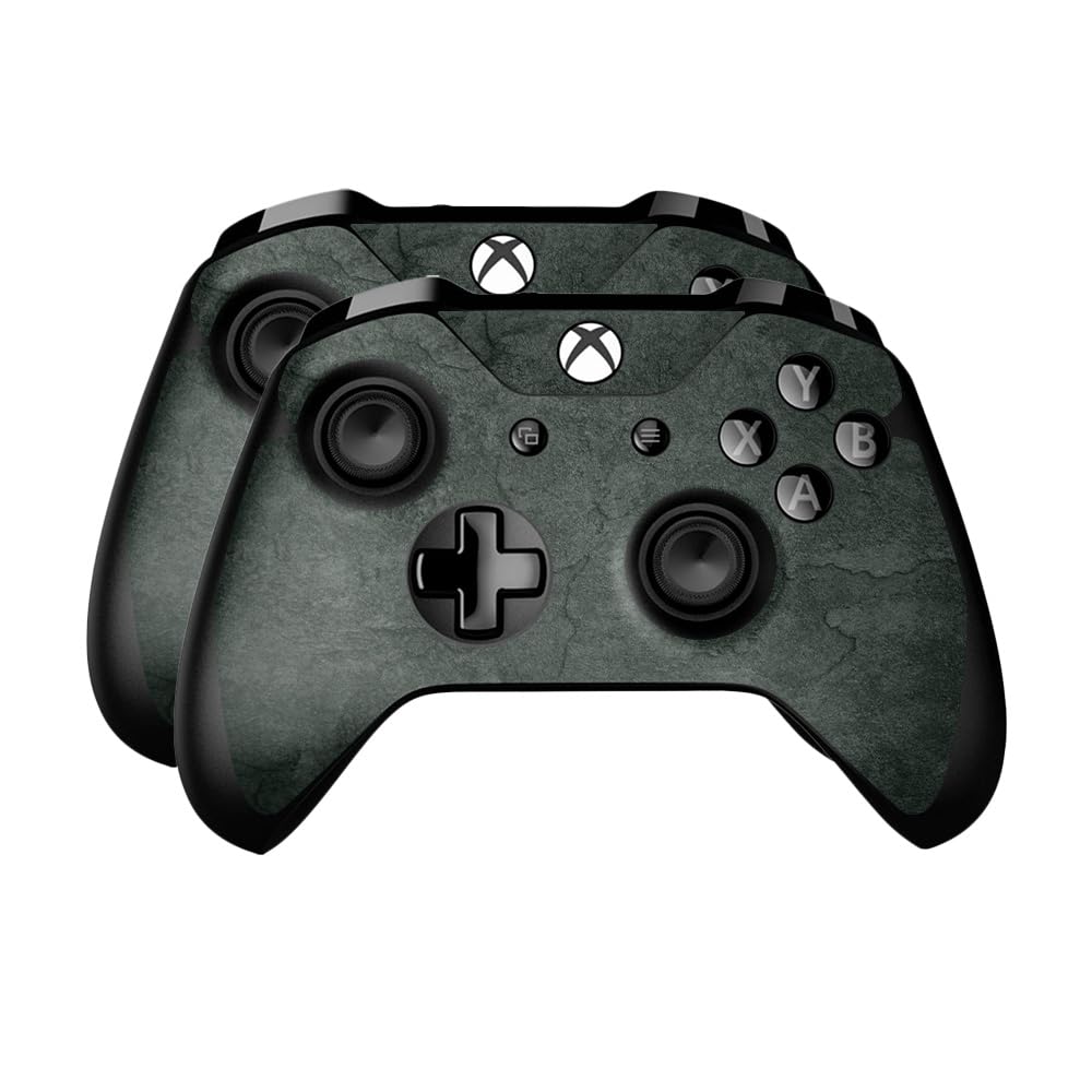 Skin Compatible with Microsoft Xbox One Controller (2 Pack) - Green Stone - Premium 3M Vinyl Protective Wrap Decal Cover - Easy to Apply | Crafted in The USA by MightySkins