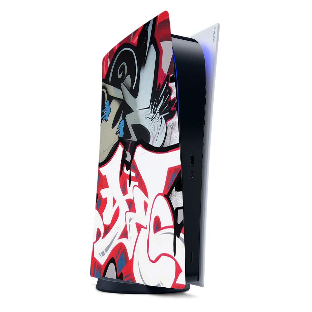 MightySkins Gaming Skin for PS5 / Playstation 5 Digital Edition - Graffiti Mash Up | Protective Viny wrap | Easy to Apply and Change Style | Made in The USA