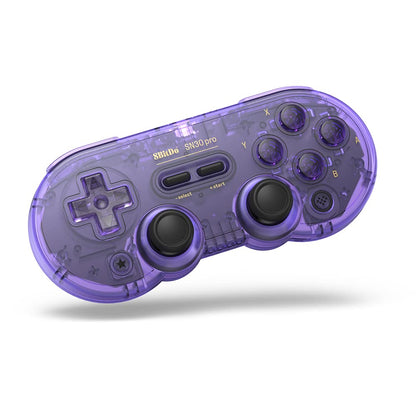 8Bitdo SN30 Pro Wireless Controller - Bluetooth, Rumble Vibration, USB-C, Compatible with Switch/Switch 2, Windows, Mac, Android - Crystal Purple