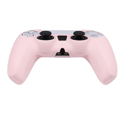 RALAN PurePink Silicone Grip Cover for PS5 Controllers with Non-Slip Design & 2 Thumb Caps