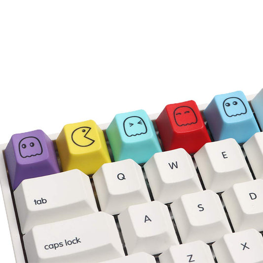 Psivika PBT Keycaps Set - 5 Pcs SA/R2 Enter Row Height, Hand Engraved Resin, Multi-Color for MX Switch Mechanical Keyboards